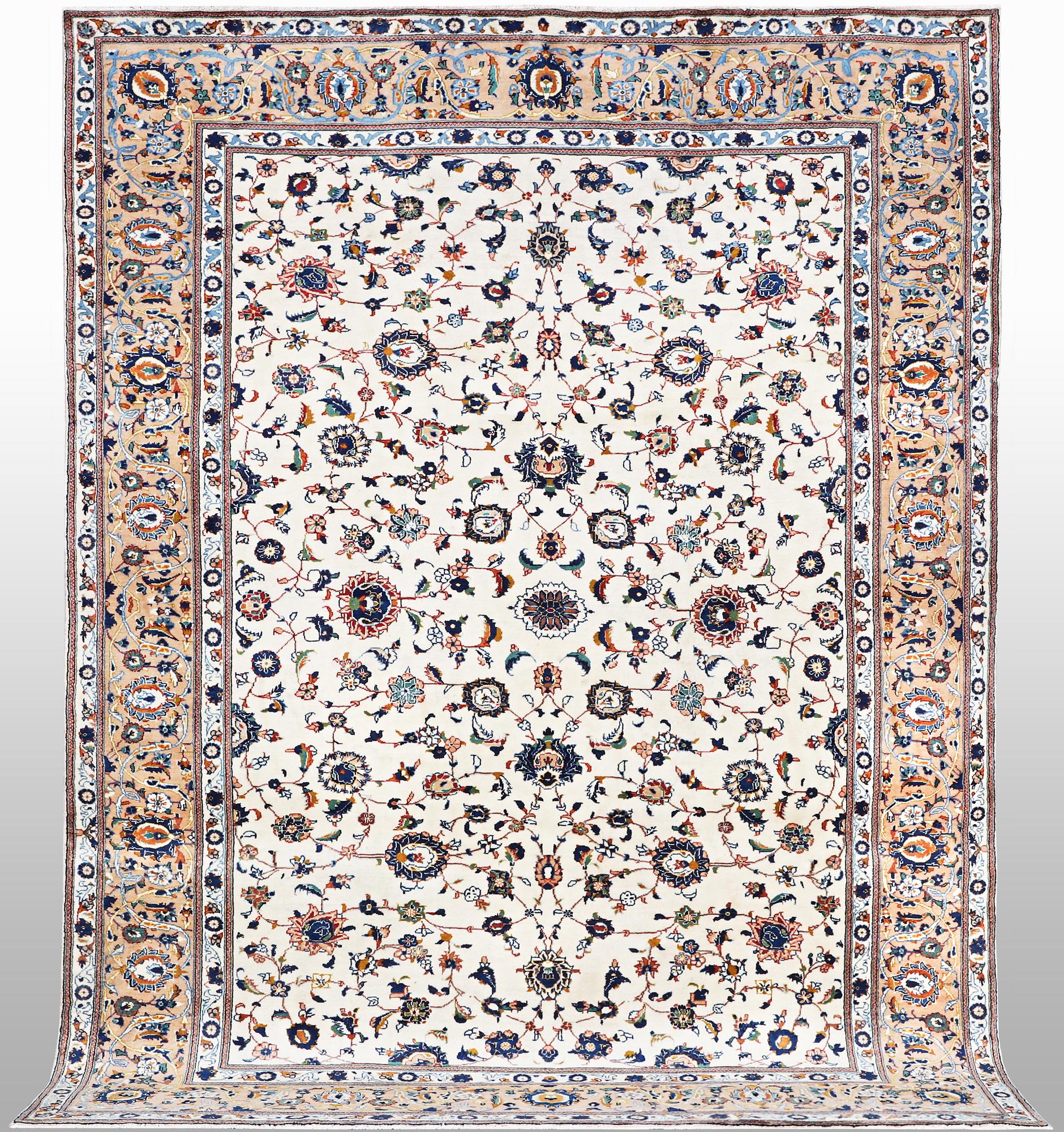 A carpet, Kashan, ca 359 x 238 cm.