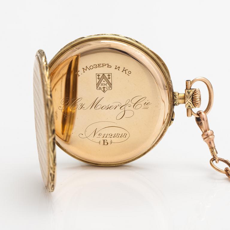 Hy. Moser & Cie, fickur, 50 mm.