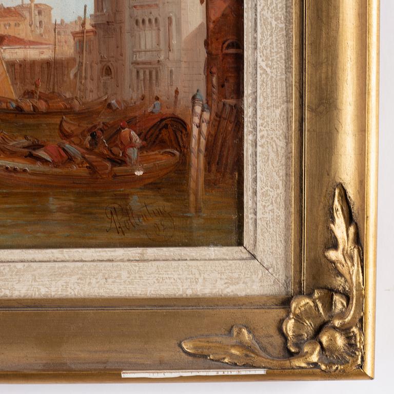 Alfred Pollentine, oil on canvas, signed and dated -82.