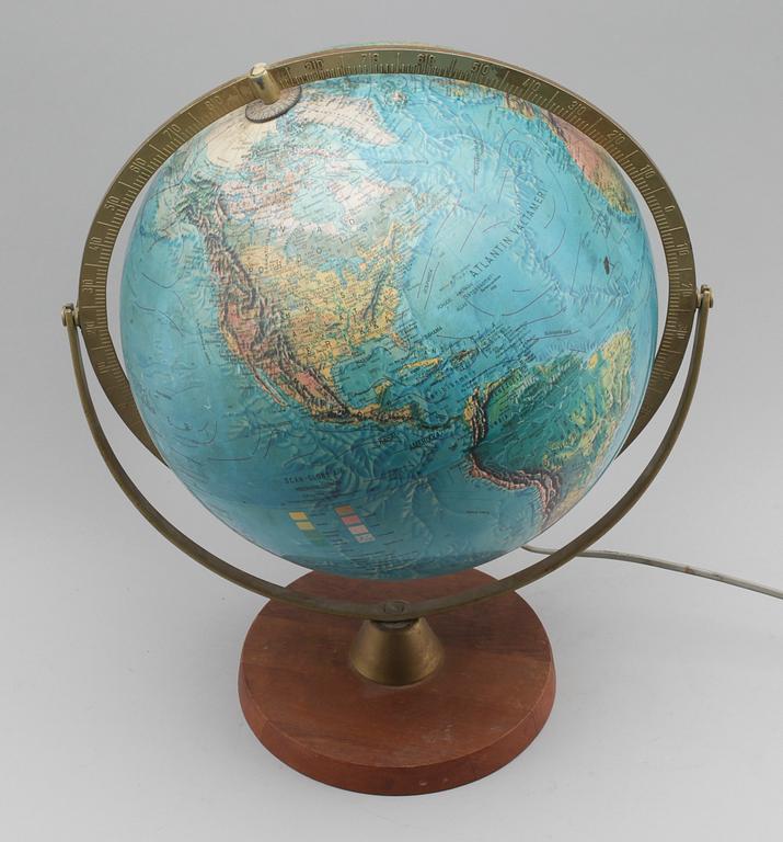 JORDGLOB, Scan-Globe, Danmark, 1900-talets andra hälft.