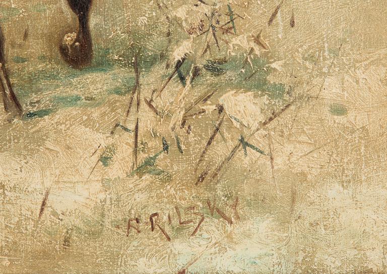 Unknown artist, 19th century, Sleigh Ride.
