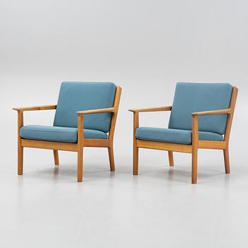 Hans J Wegner, fåtöljer, ett par, "GE-265", Getama, Gedsted, Danmark.