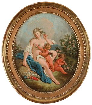 Francois Boucher Hans efterföljd, "Diana" och "Callisto".