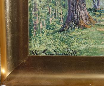 TRAFVENFELT, HJALMAR, olja på duk, sign.