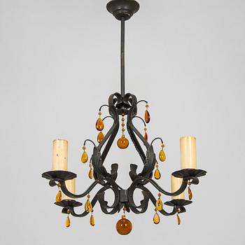 Paavo Tynell, a 1930's '1712' chandelier for Taito. Finland.