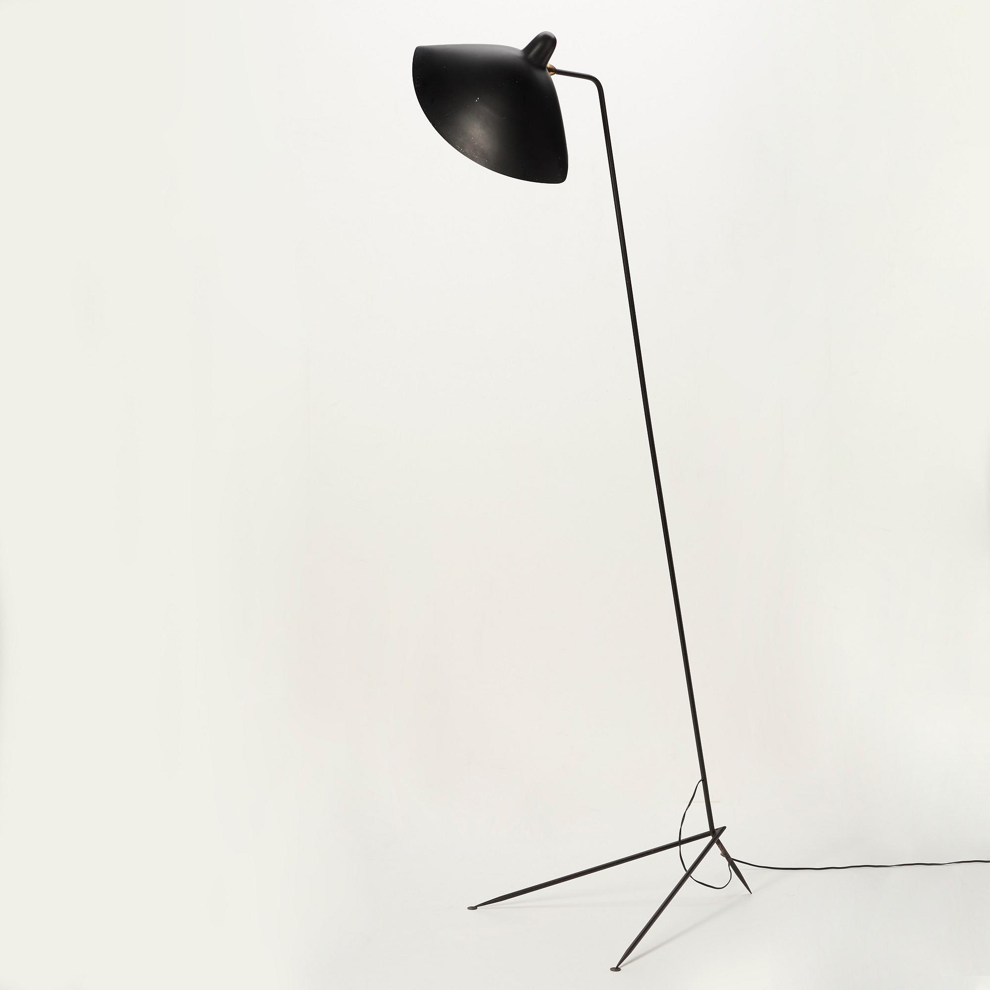 SERGE MOUILLE, a floor lamp, Ateliers Serge Mouille, France ca 1953.