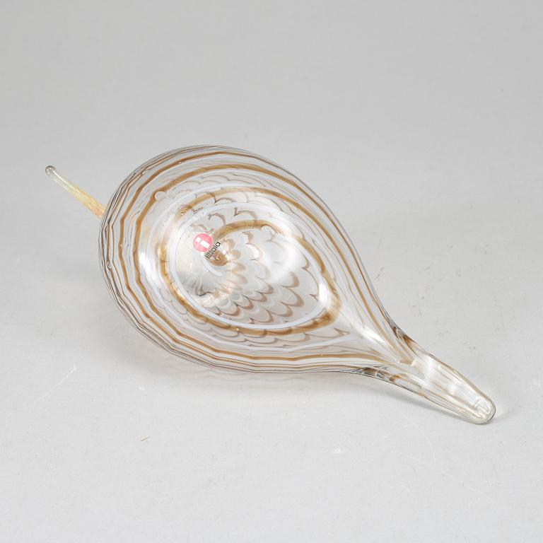 OIVA TOIKKA, glasfågel, Eurasian woodcock (Lehtokurppa), signerad O. Toikka Nuutajärvi.