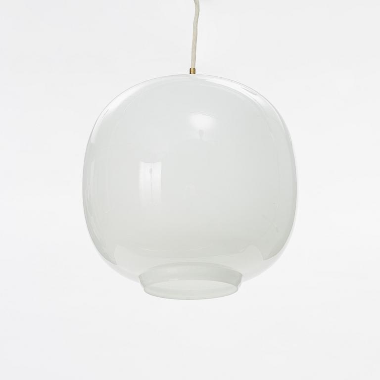 Vilhelm Lauritzen, a 'Radio Pendel' glass ceiling light, Louis Poulsen, Denmark, second half of the 20th Century.