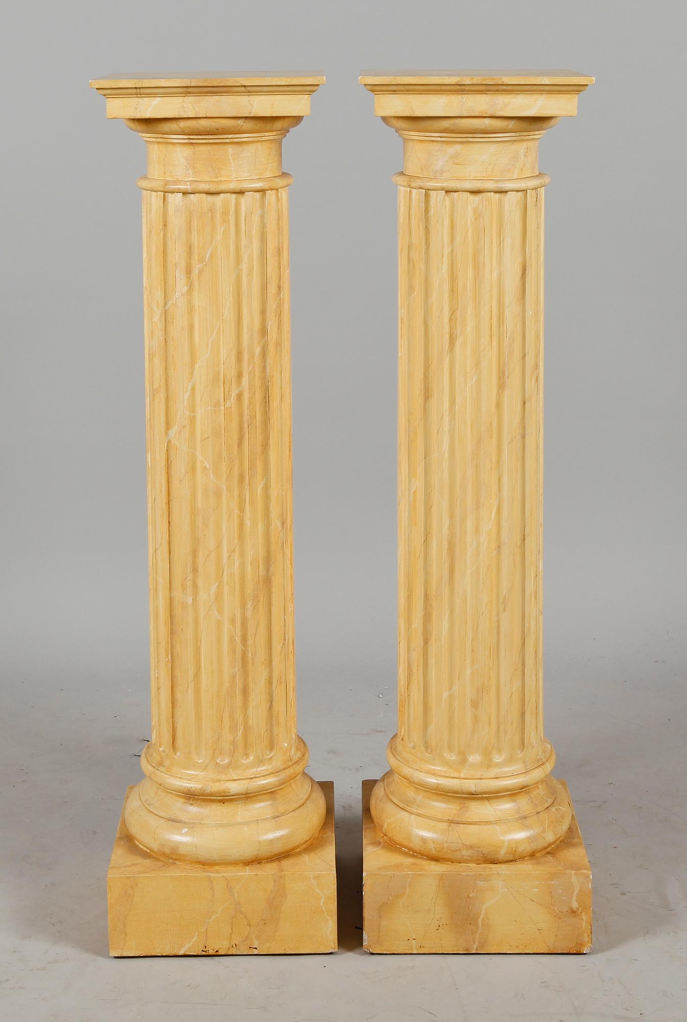 PIEDESTALER, 1 par, sent 1900-tal.