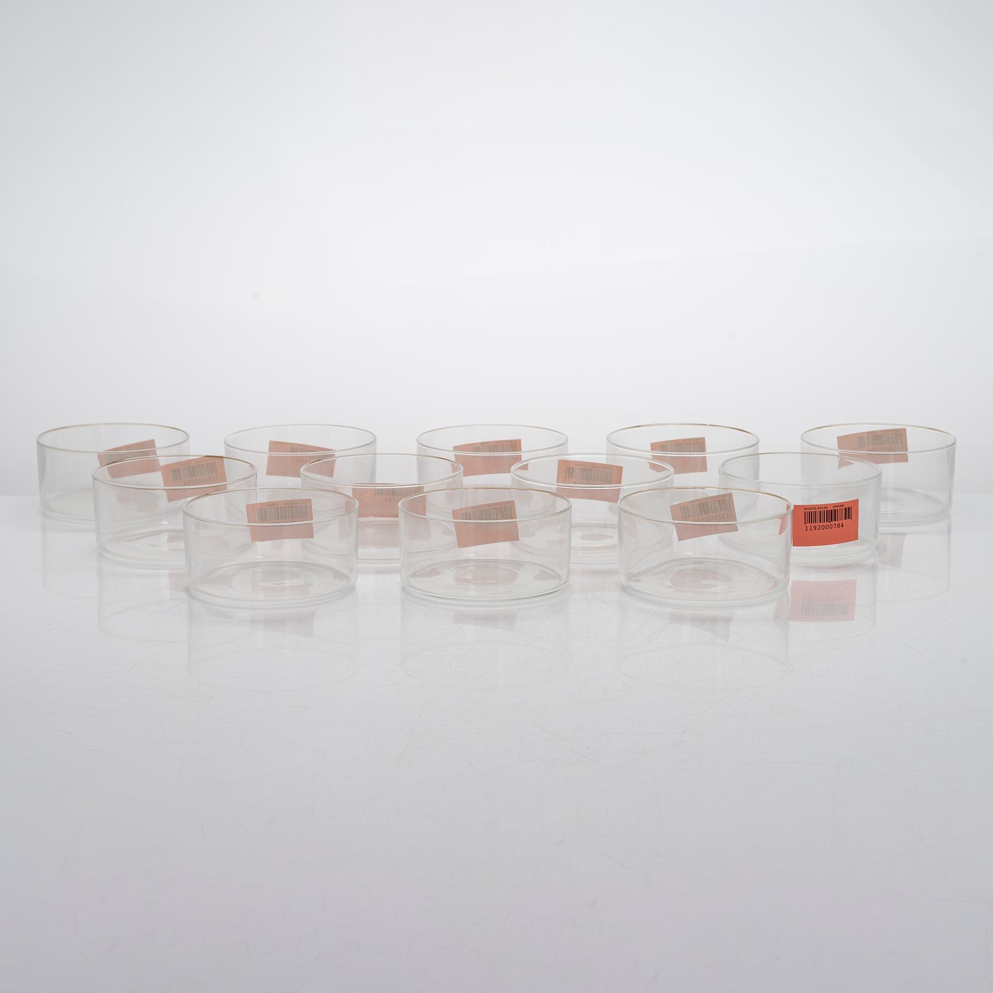 Timo Sarpaneva, skålar, 12 st "Marcel"- serien för Iittala. I produktion 1993 - 1996.