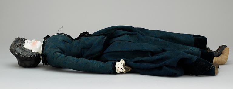 A German "China-head" lady doll, about 1870-80.