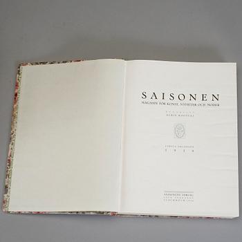 INBUNDNA TIDSKRIFTER, "Saisonen - Magasin för konst, nyheter och moder", årgångar 1916, -17, -21, -22 och -23.