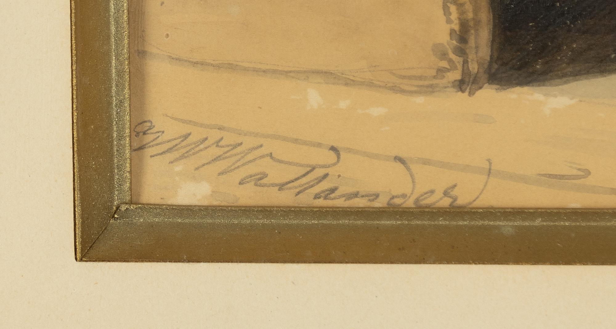 Josef Wilhelm Wallander, Staircase, possibly Gripsholm.