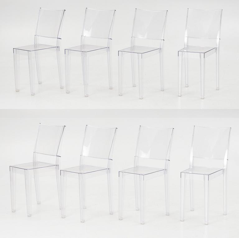 Philippe Starck, 8 st, "La Marie" Kartell, Italien, Modellen formgiven 1998.