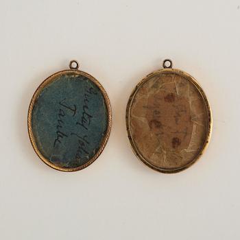 Johan Way, "Gustaf Johan Taube" (1796-1872) & Kristina Ulrika Lagerbring" (1798-1862).