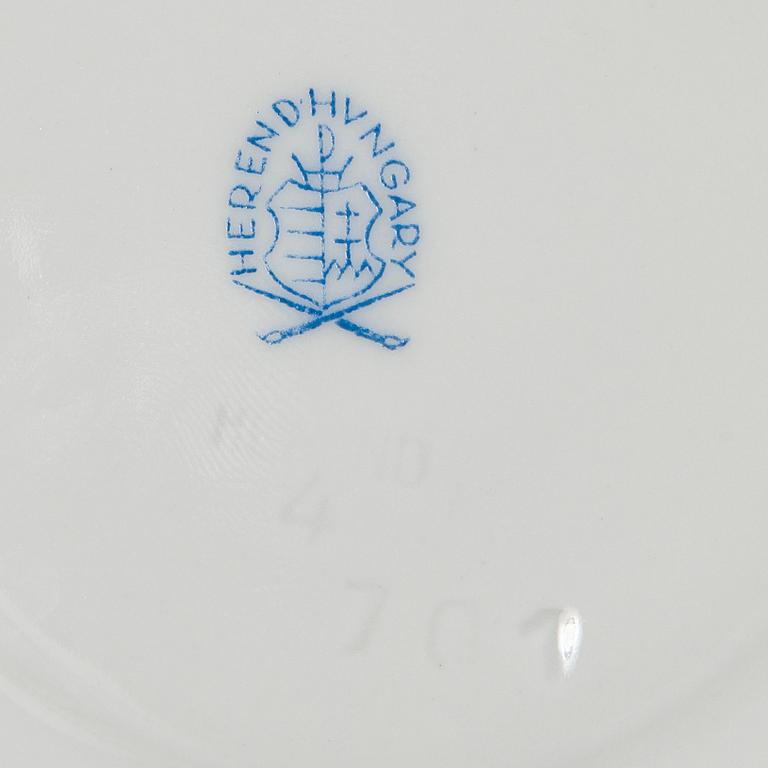 Herend, ruoka-astiasto, 91 osaa, posliinia, "Queen Victoria". Unkari.