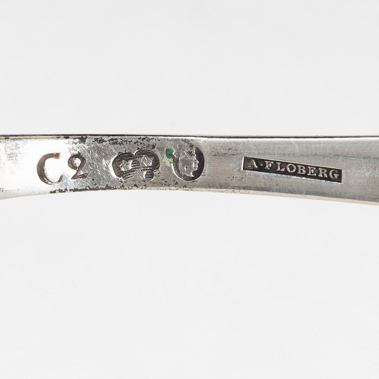 Straining spoons, 2 pcs, silver, Stockholm 1785-1795.