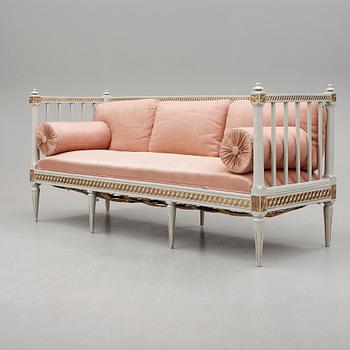 SOFFA, gustaviansk, omkring år 1800.