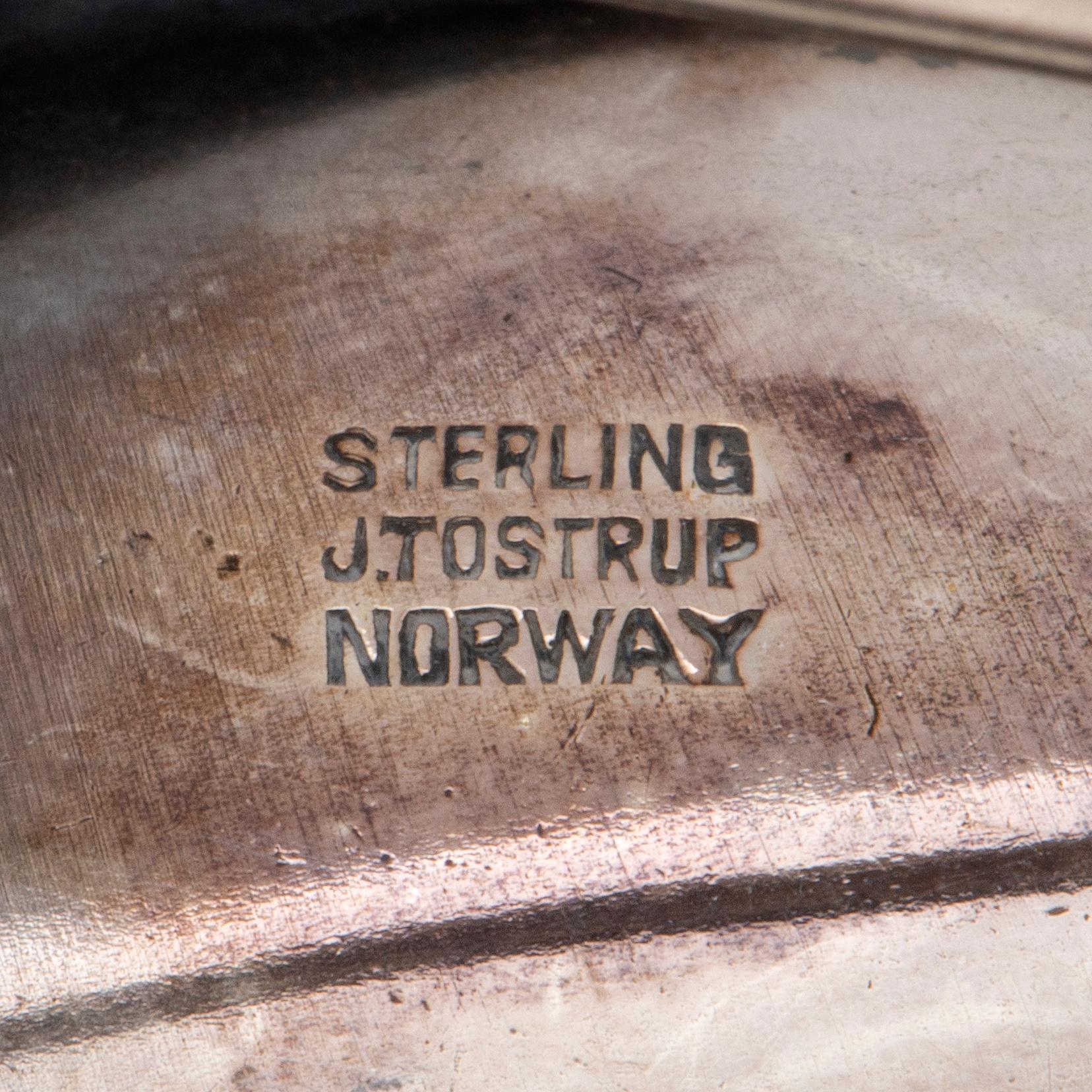 Brooch, J. Tostrup. silver, Norge.