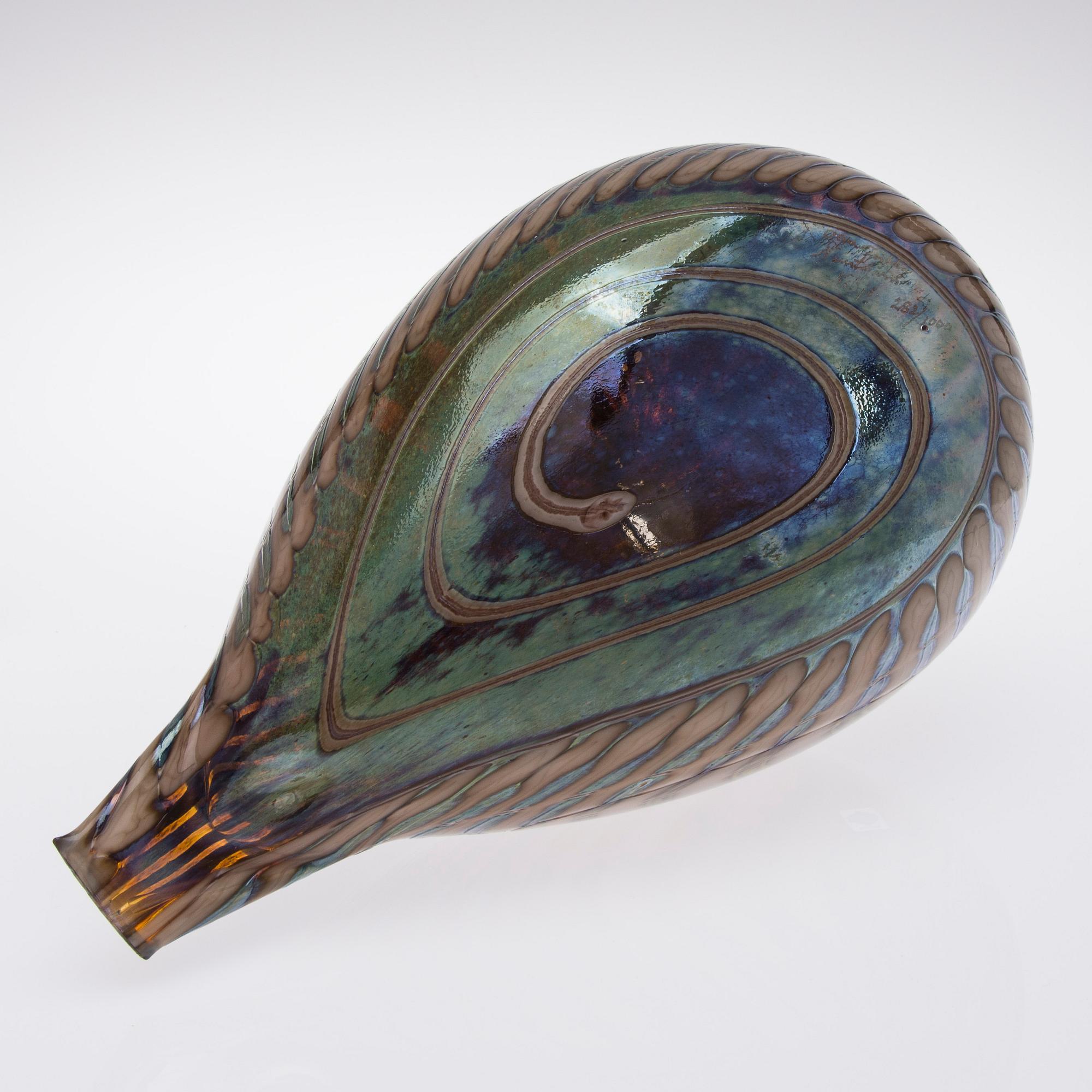 OIVA TOIKKA, LINTU, lasia, signeerattu ja numeroitu Oiva Toikka Nuutajärvi Notsjö, 282/1000.