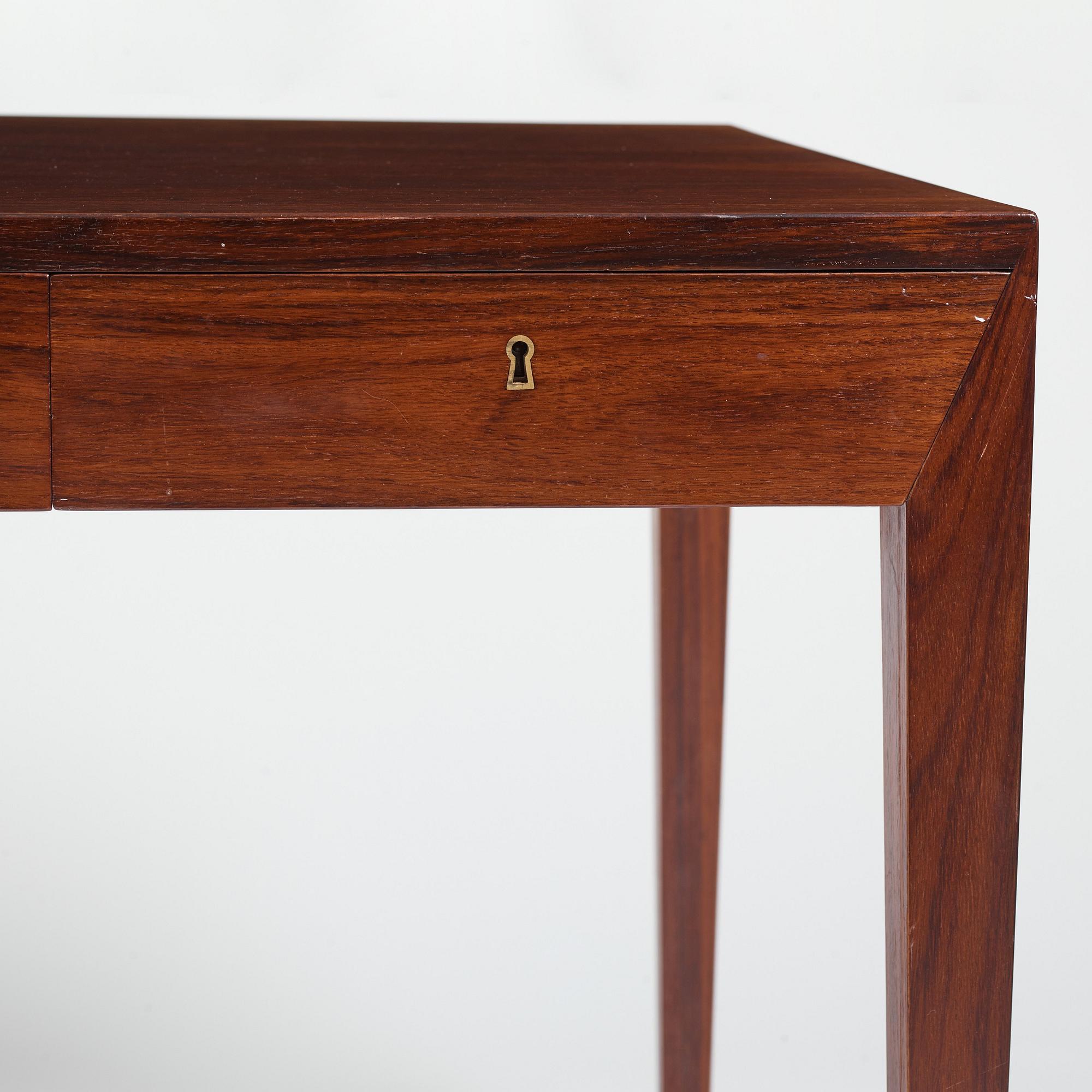 Severin Hansen, a palisander desk, Haslev Møbler, Denmark 1960s.