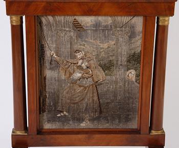 ELDSKÄRM, bla trä, empire, 1800-talets första hälft.