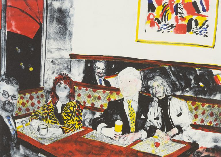Peter Dahl, lithograph in colours, signed EA.