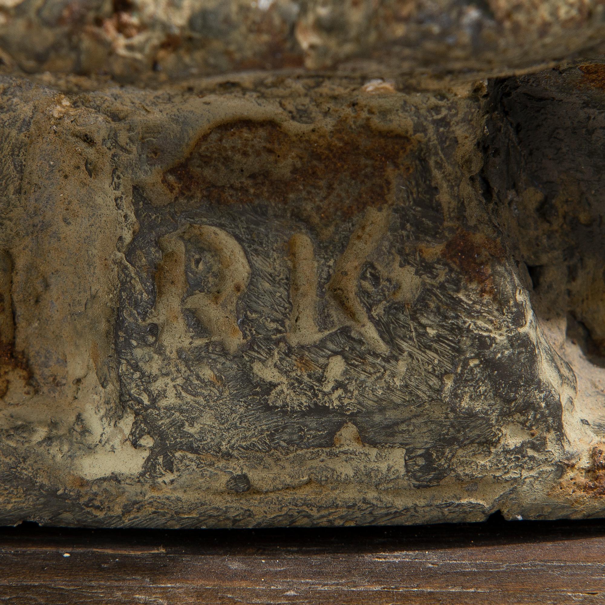 RAKEL KOIVISTO, skulptur, bly, signerad RK.