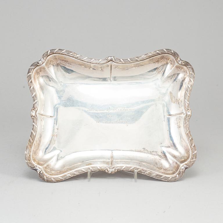 A Swedish early 20th century silver dish, mark of Bernt Erlandsson, Kristianstad 1907.