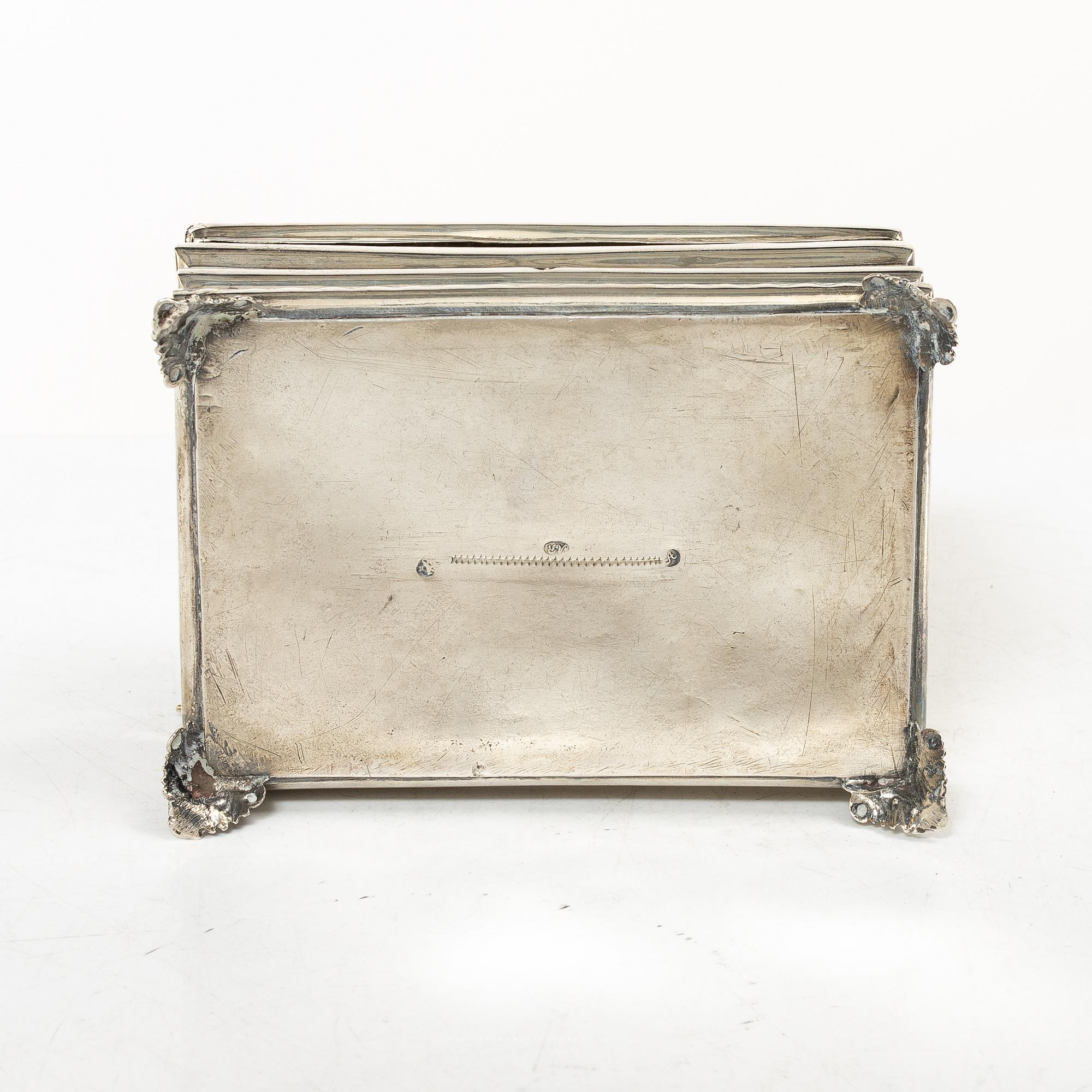 G.H. Adolph Reich, skrin, silver, empire, Berlin 1821-1841.