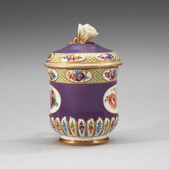 Meissen, A Meissen cup with cover, period of Marcolini (1774-1814).