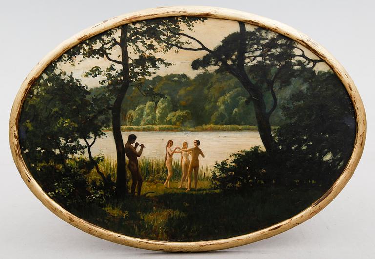 OIDENTIFIERAD KONSTNÄR, 1900-talets första hälft, olja på pannå.