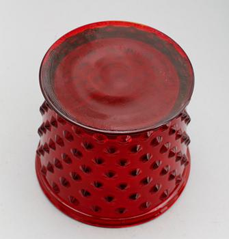 YTTERFODER, rött glas, "Hortus", Josef Frank, Svenskt Tenn.