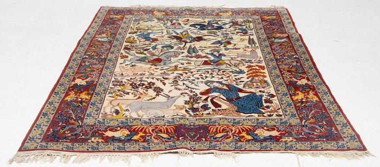 Matta, semiantik Isfahan, centrala Iran c. 225 x 143 cm.