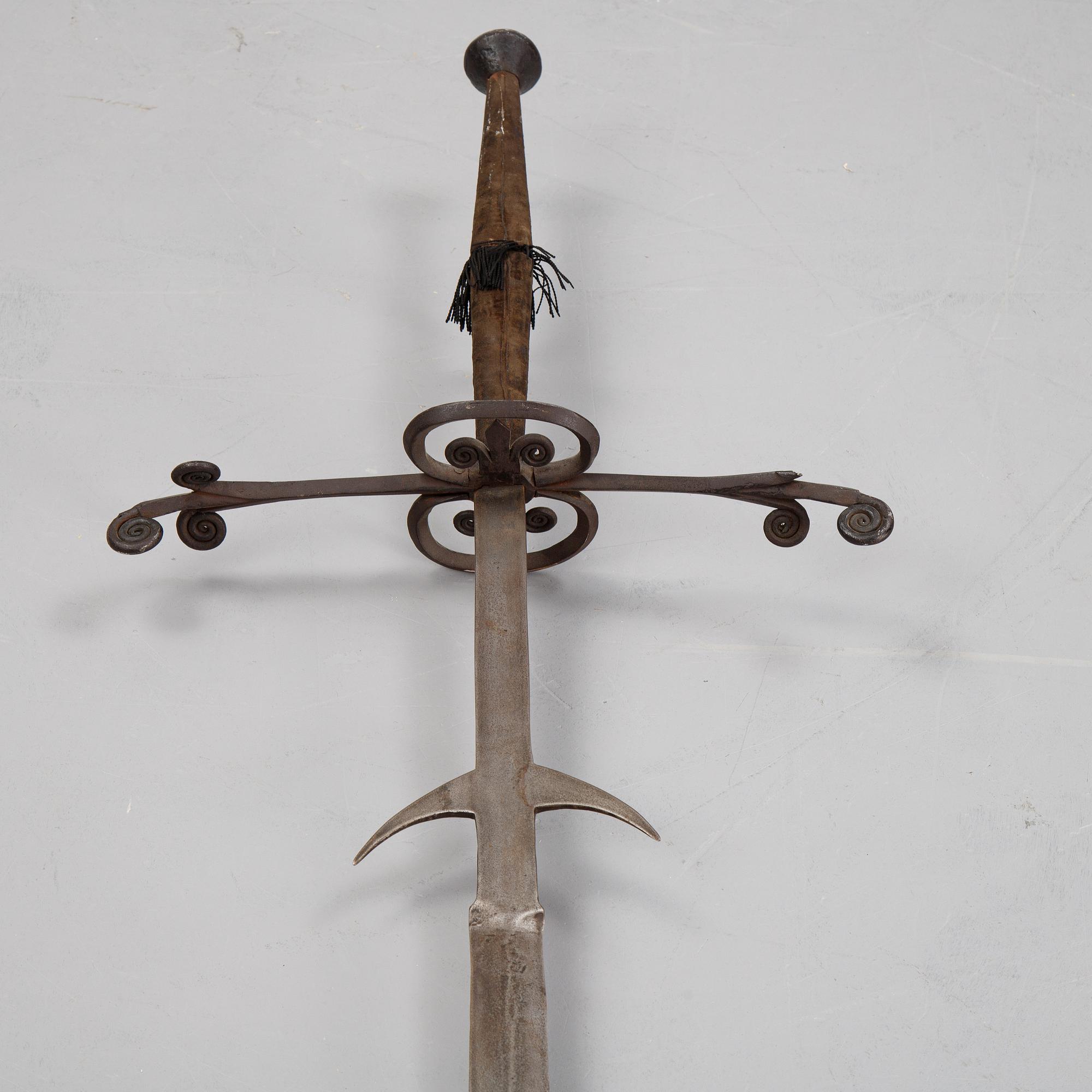 A two-hand sword, end of the 19th Century.