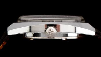 ARMBANDSUR, 2 st, Nivada automatic, stål, 1900-talets andra hälft.