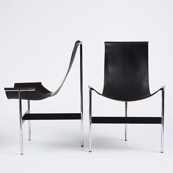 William Katavolos, Douglas Kelley & Ross Littell, 4 stolar modell "3LC T-Chair", Laverne International, USA, efter 1952.