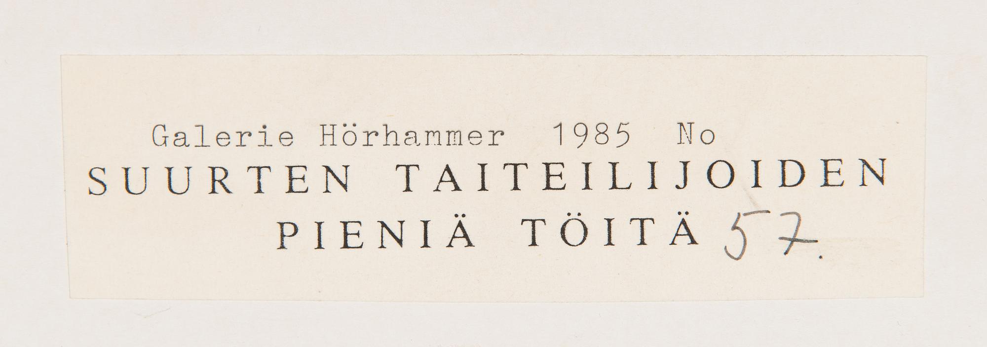 Hjalmar Munsterhjelm, Skärgårdsmotiv.