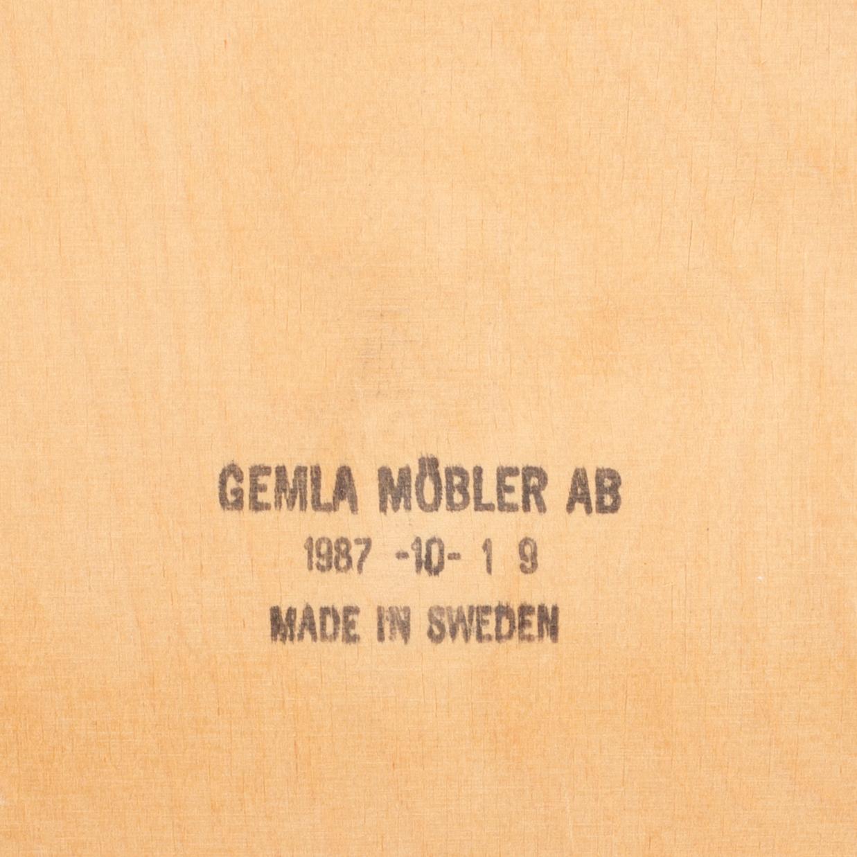 STOLAR, 8 stycken, Gemla, omkring 1900-talets slut.