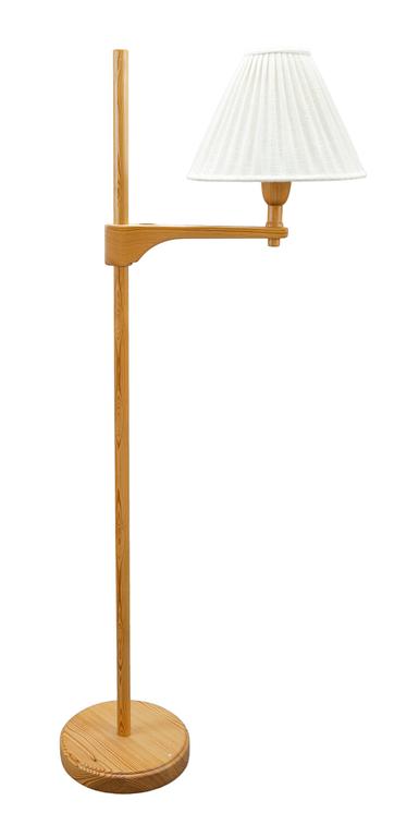 A PINE FLOOR LAMP,