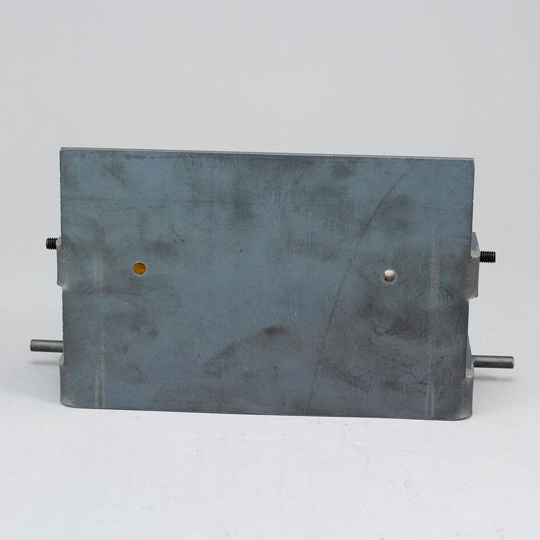 BERTIL VALLIEN, a glass and steel sculpture, Kosta Boda Limited Edition 100.
