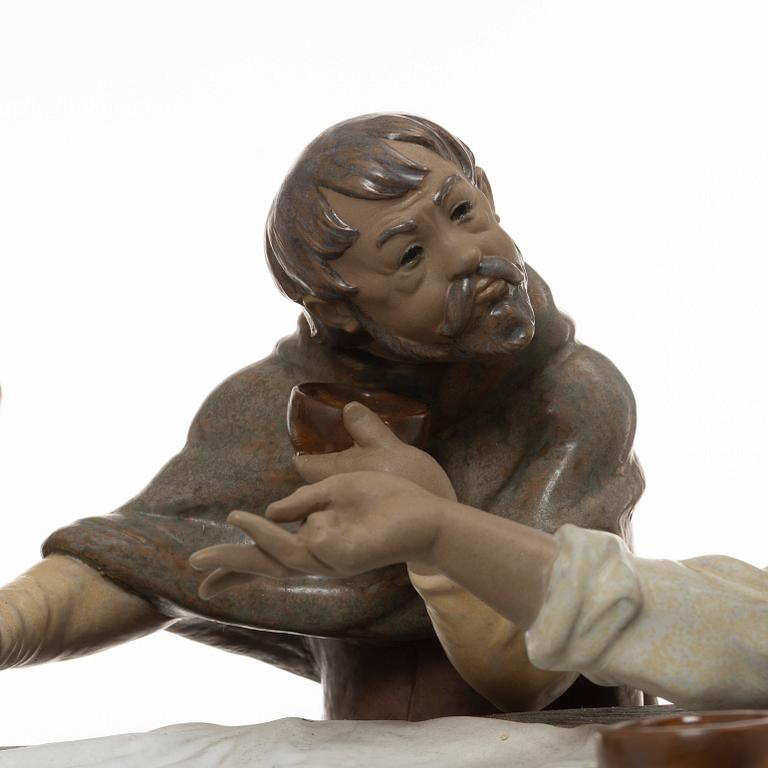 Juan Huerta, figurin, "Playing Cards", Lladró, Spanien.