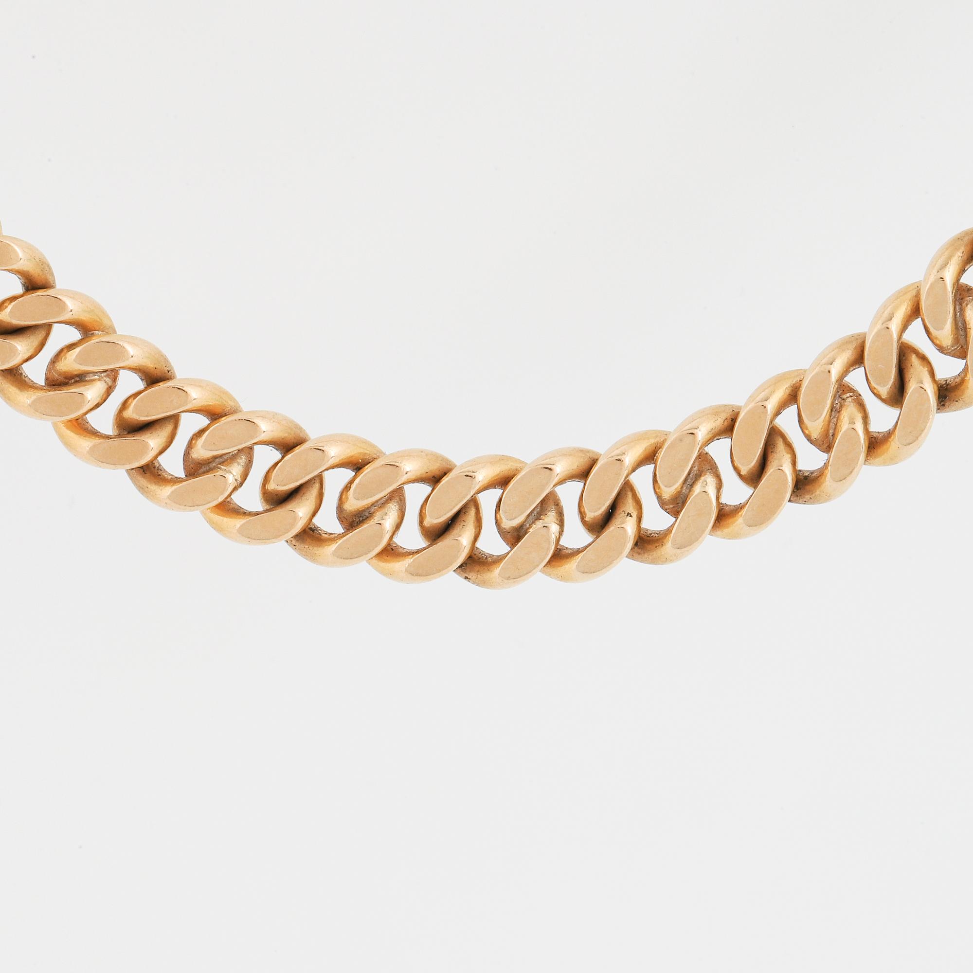 18K gold necklace.