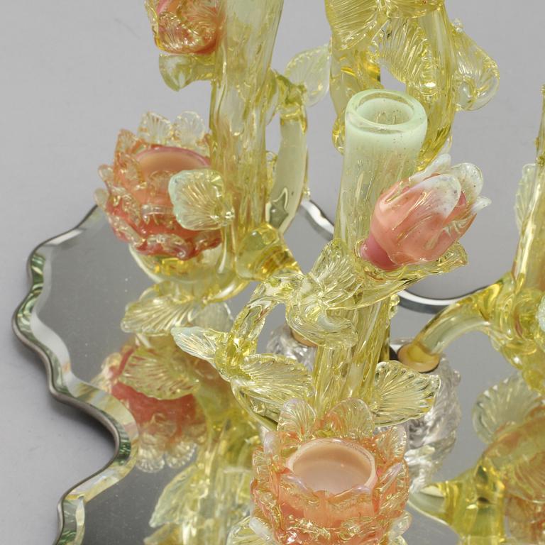 BORDSGARNITYR, glas, Murano, Italien, 1900-talets andra hälft.