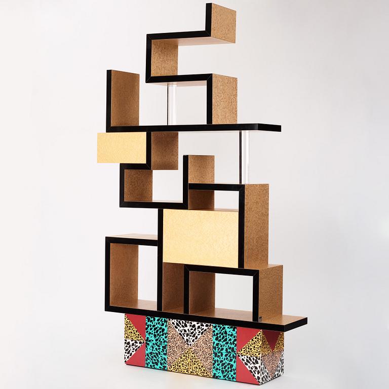 Ettore Sottsass, a "Max" bookcase, Memphis, Italy, post 1987.