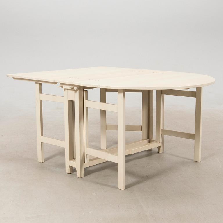 Drop-leaf table, "Bergslagen", from IKEA's 18th-century series, late 20th century.