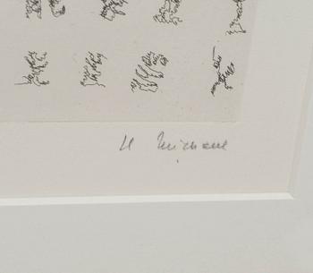 HENRI MICHAUX, litografi, signerad och numrerad 56/60.