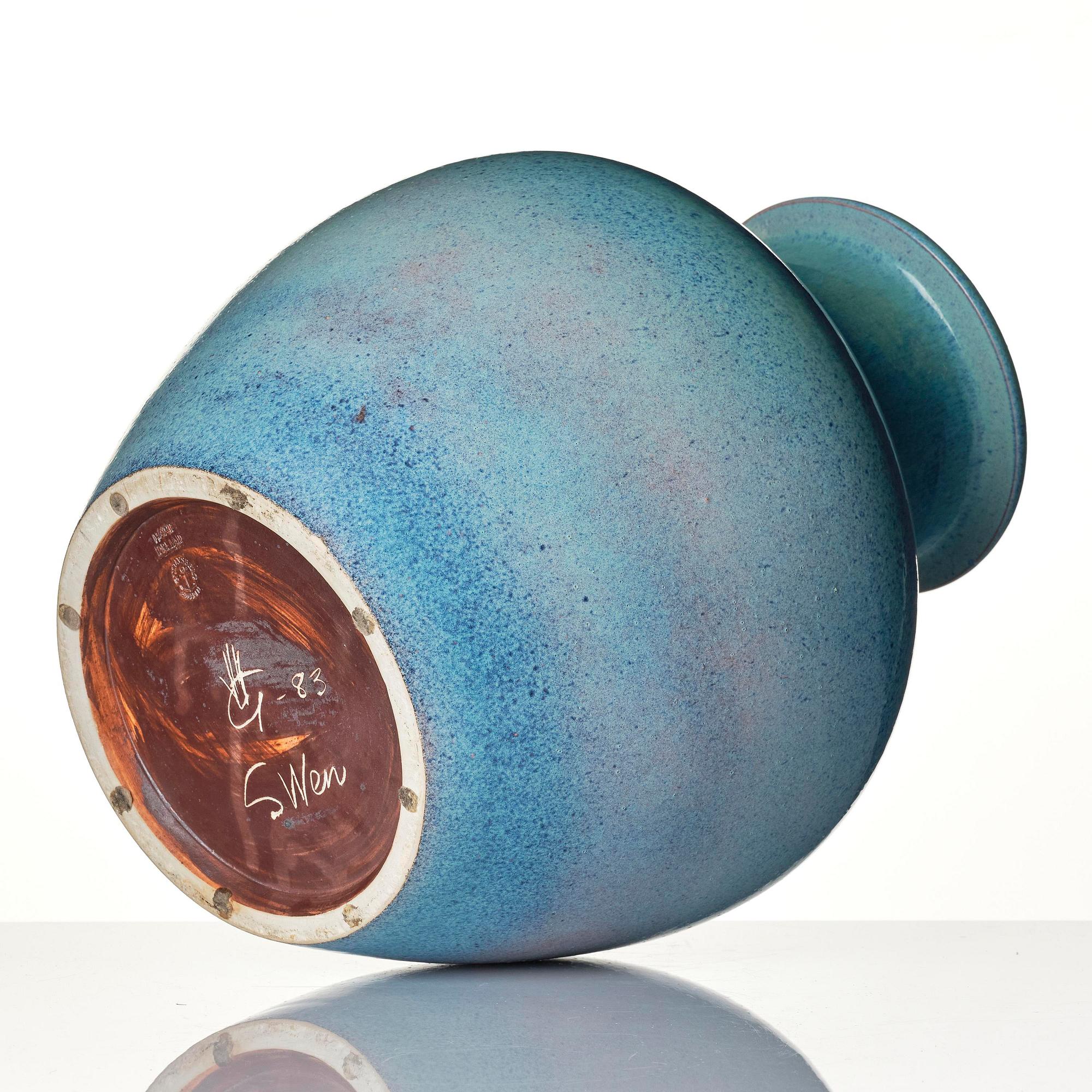 Sven Wejsfelt, a stoneware floor vase, Gustavsberg Studio 1983.