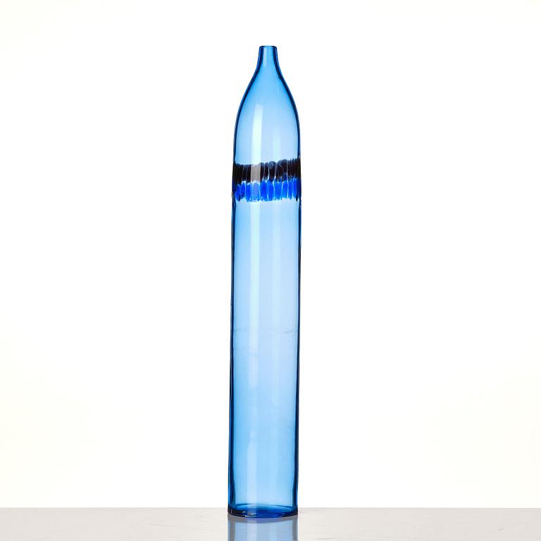 Peter Pelzel, a blue glass vase, Vistosi, 1960s.