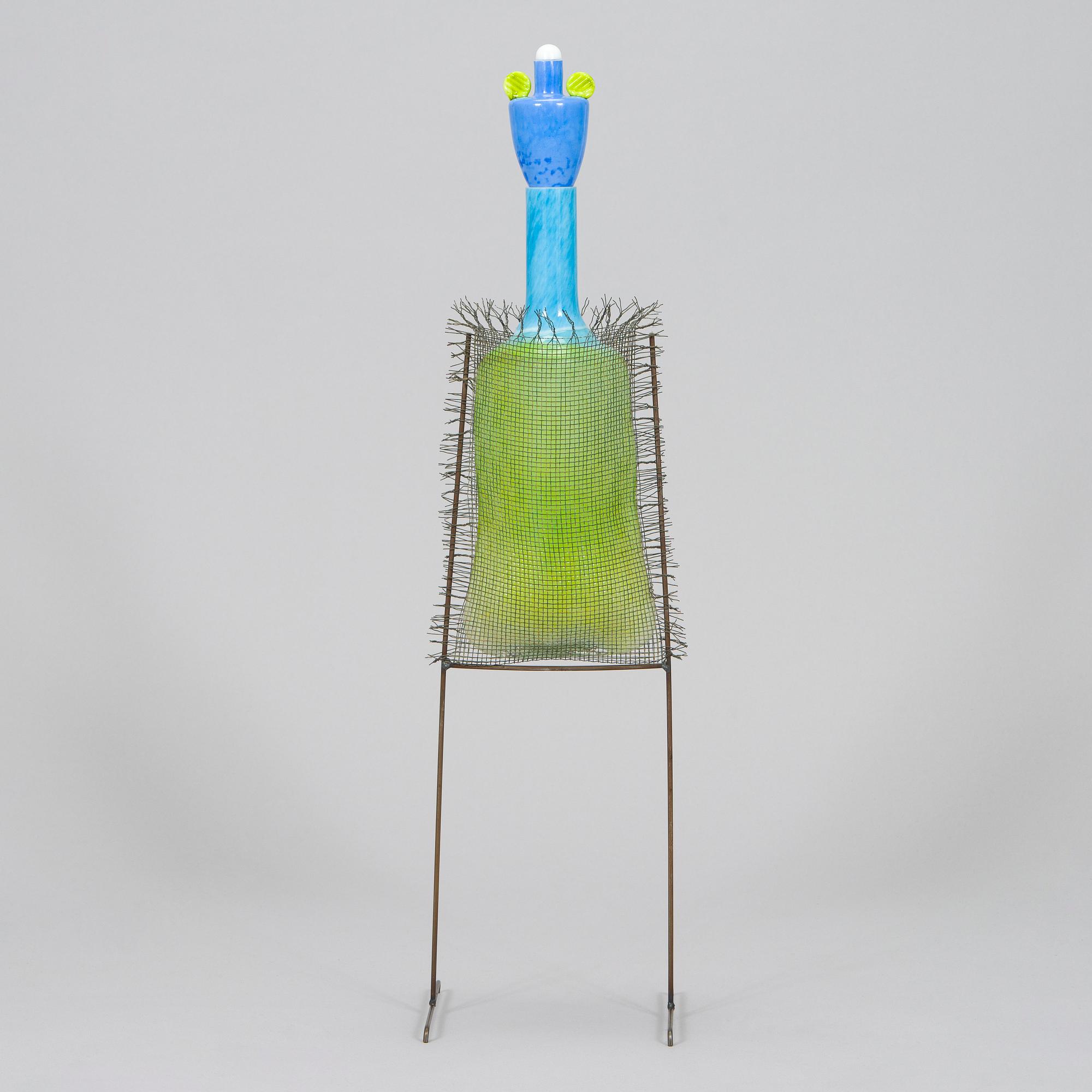 Markku Salo, a glass sculpture, signed Markku Salo Nuutajärvi Notsjö 1991.